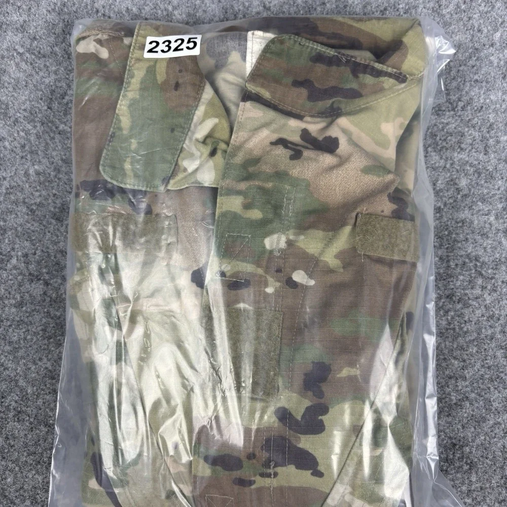 Army Jacket Small Combat Military Camo Ripstop Full Zip Tactical Uniform Green